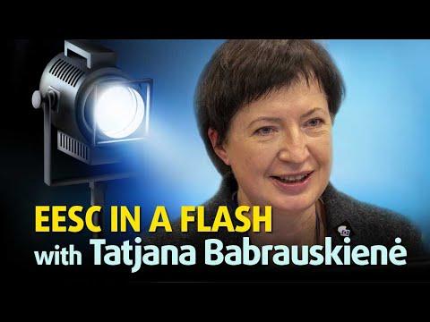 Embedded thumbnail for EESC IN A FLASH with Tatjana Babrauskienė – Empowering youth to achieve sustainable development through education