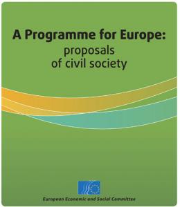 "A Programme for Europe: proposals of civil society"