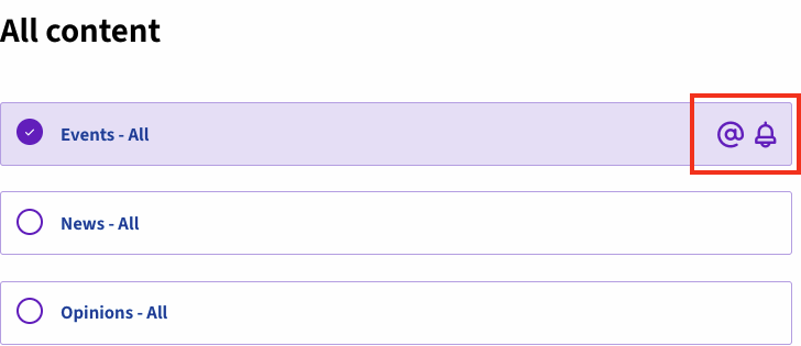 Turn off notifications in My EESC