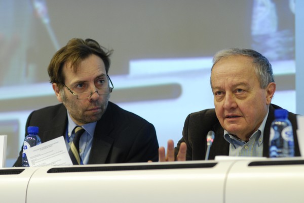 EESC Secretary General, Martin Westlake and the President of the EESC, Mario Sepi
