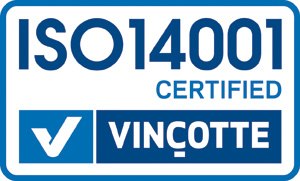 ISO14001 - Certified Vinçotte