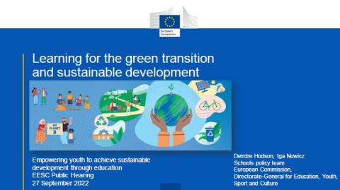 Learning for the green transition and sustainable development ...