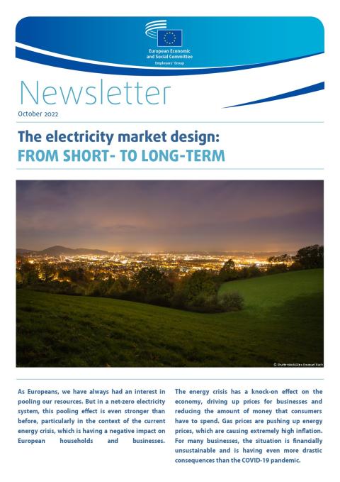 Front page of the Employers' Group newsletter