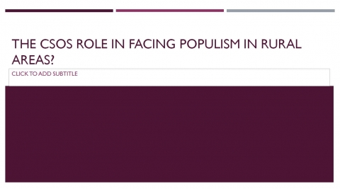 Randel Lants - CoR - The CSOs role in facing populism in rural areas