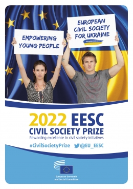 2022 EESC CIVIL SOCIETY PRIZE - Rewarding excellence in civil society initiatives - Empowering Young People - European Civil Society for Ukraine