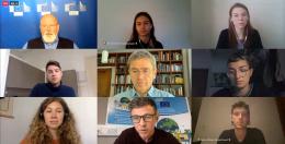 Cillian Lohan, Frans Timmermans, Stefan Rahmstorf and Youth representatives