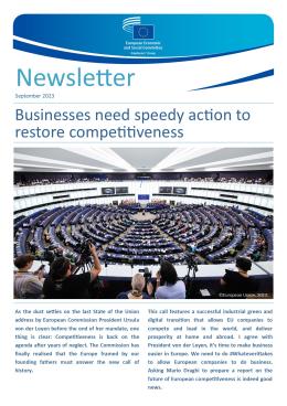 Front page of Employers' Group Newsletter