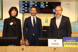 Photo of Stefano Mallia, Gennadiy Chyzhykov and Anna Derevyanko