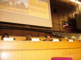 Jahier opening 11th ACP EU Seminar Addis Ababa 2010, from left to right: Ms Worku, Mr Muna, Mr Jahier, HE Mr Manyazewal and HE Mr Sinigallia