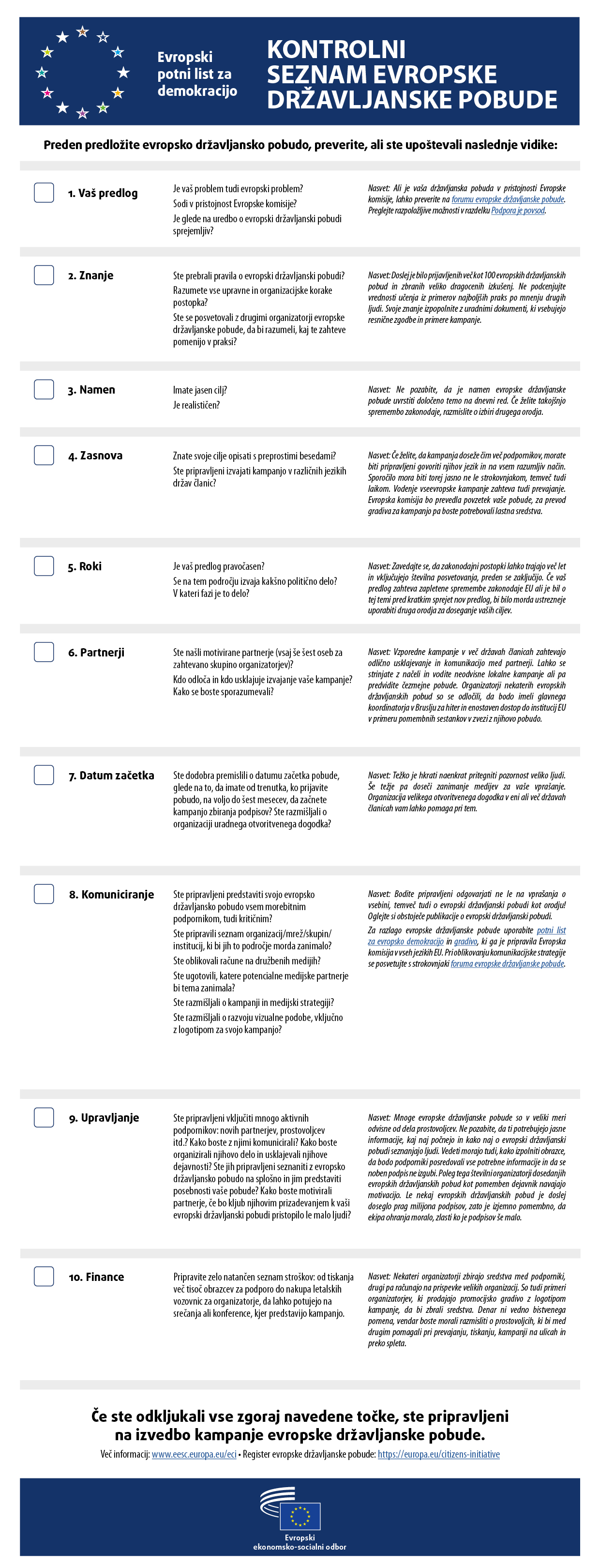 ECI Checklist